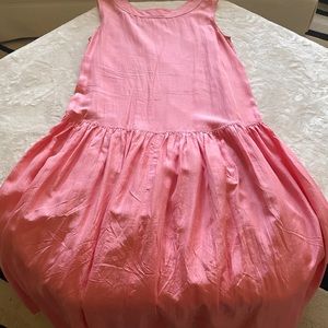 Coral 100% Silk Dress